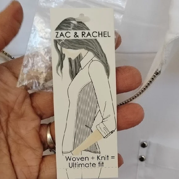 Zac & Rachel Elegant White Blouse - Picture 7 of 10